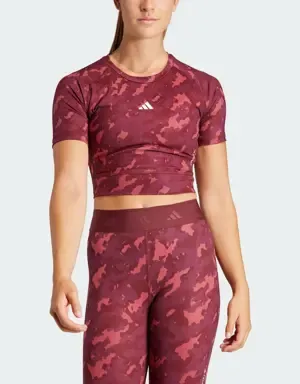 Adidas Camiseta corta Techfit Camo Print Training