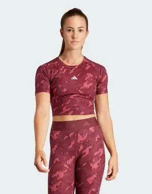 Adidas Camiseta corta Techfit Camo Print Training