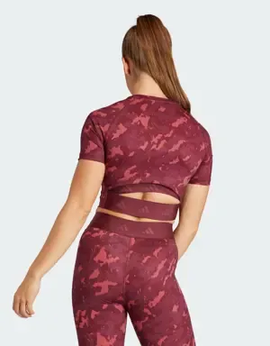 Adidas Camiseta corta Techfit Camo Print Training