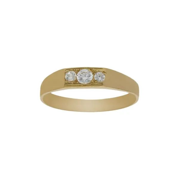 Anillo Oro Bebé Tresillo