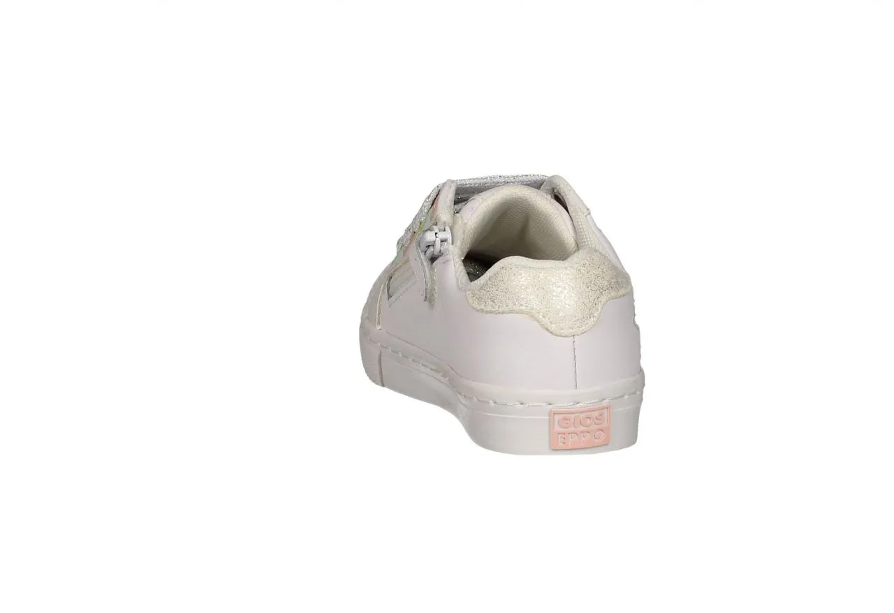 Blucher Blanco Lados Cremallera y Estrellas Colores