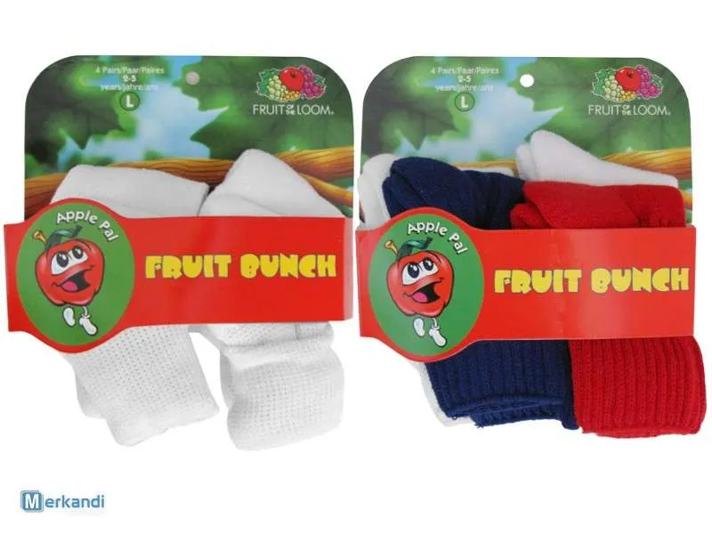 Calcetines infantiles, calcetines para niños mezcla colores, Blanco, Azul marino, Rojo