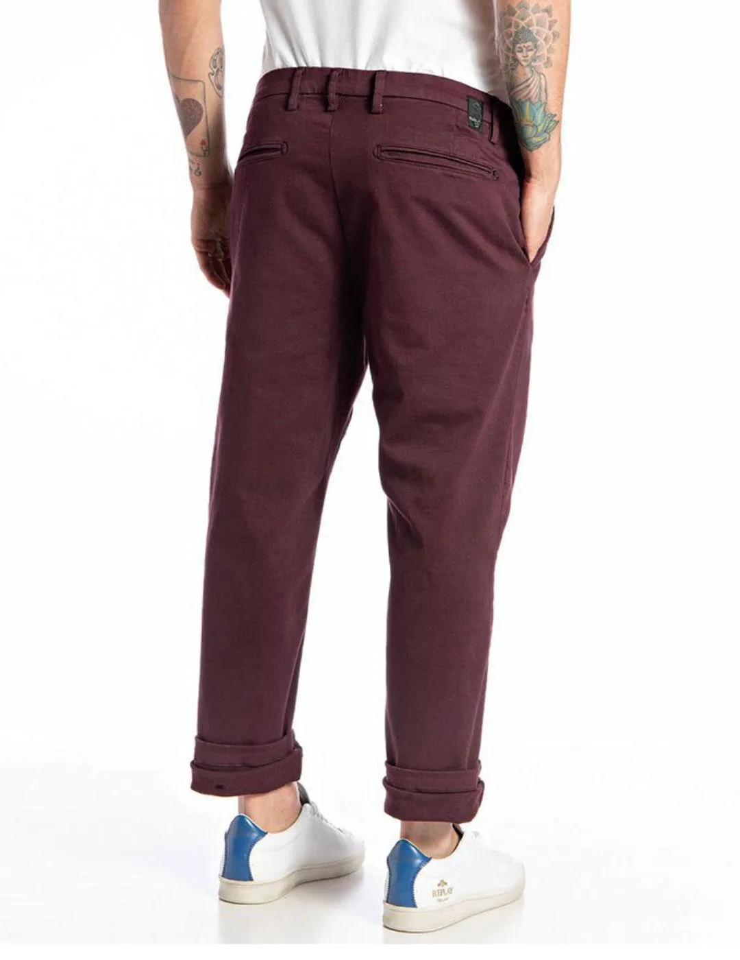 CHINO HYPERFLEX REPLAY GRANATE PARA HOMBRE B