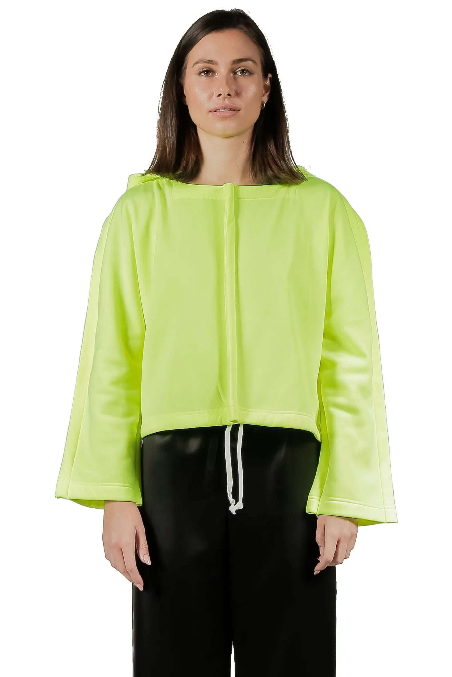 Comme Des Garcons Cropped Hoodie Fluo Yellow