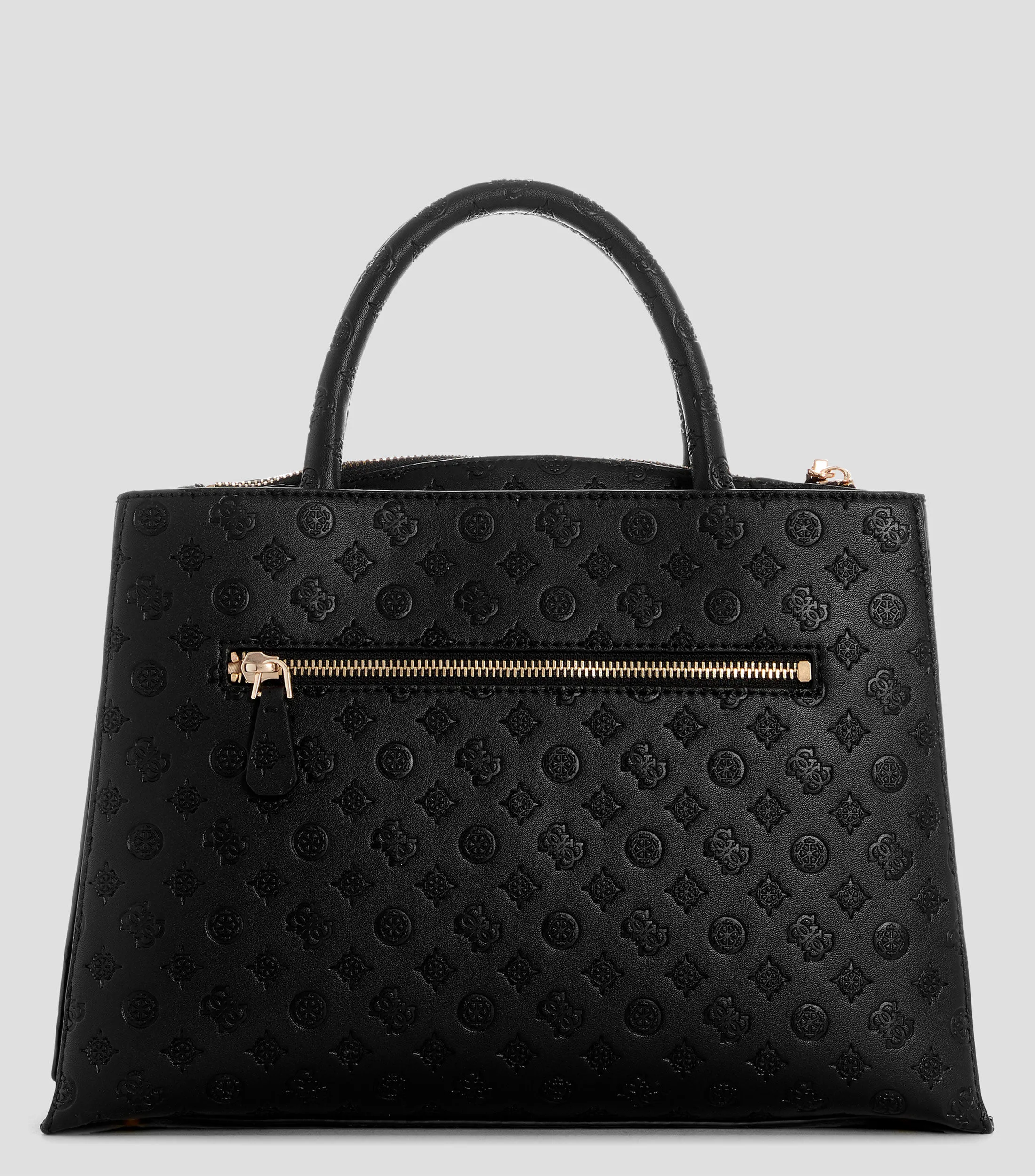 Guess Bolso Satchel negro Arlena Logo Girlfriend Monogram Mujer