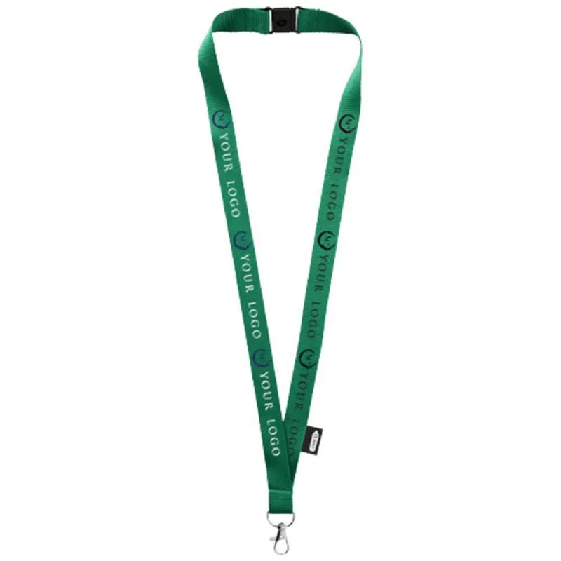 Lanyard de PET reciclado con cierre independiente 'Tom'