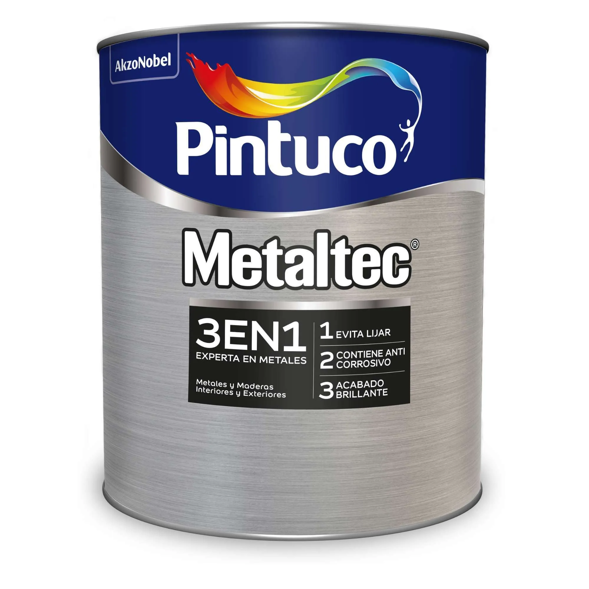 Metaltec 3 en 1 rojo oxido Pintuco 1/4 de galón