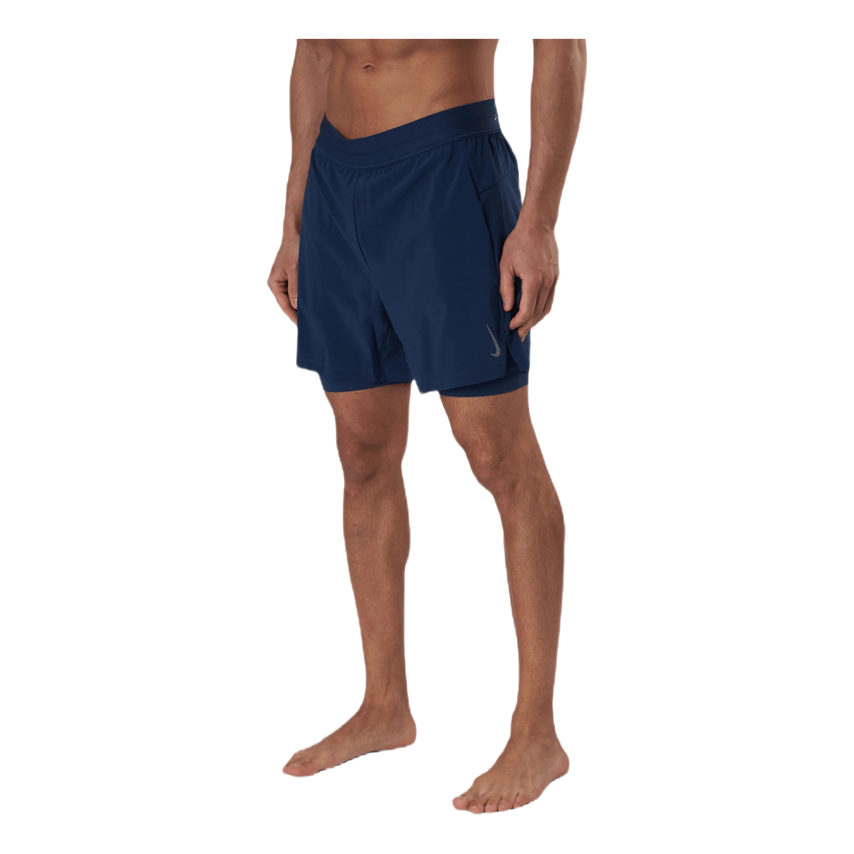 NIKE 2IN1 YOGA SHORTS BLUE/GREY