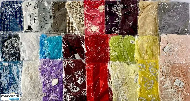 PAñUELOS DE MUJER MIXTOS, SURTIDOS COLORES, DISEñOS, TAMAñOS, KILOS, PARA REVENDEDORES, ASTOCK