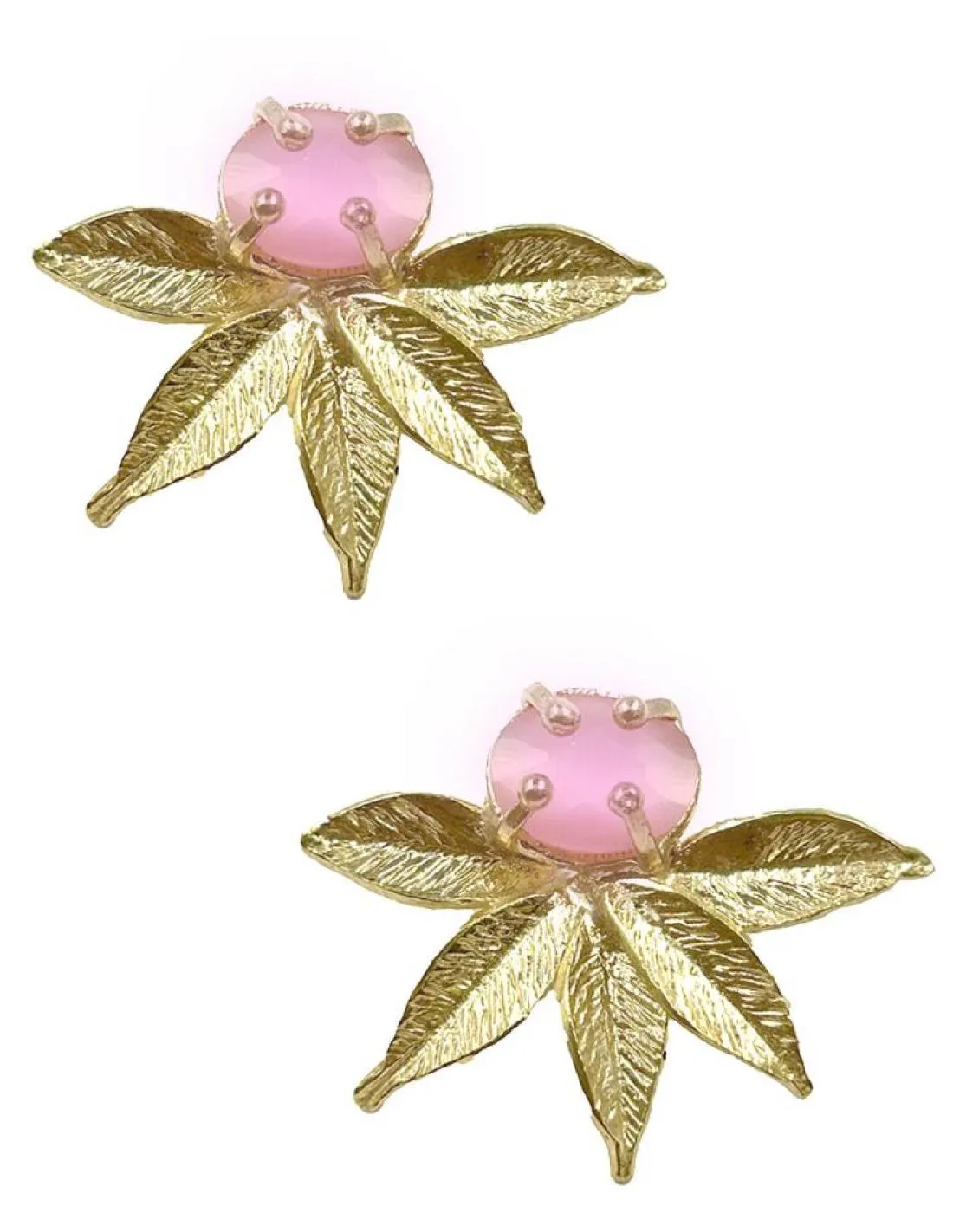 PENDIENTES BODA CORTOS DORADOS Y ROSAS PARA DIA Y NOCHE