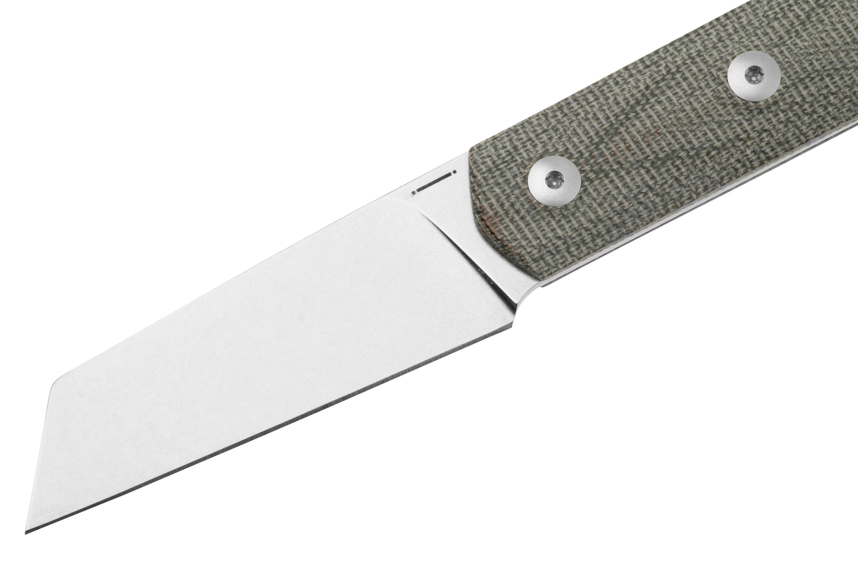 STRAIGHTLINE ERNY ERGC GREEN CANVAS MICARTA, CUCHILLO FIJO