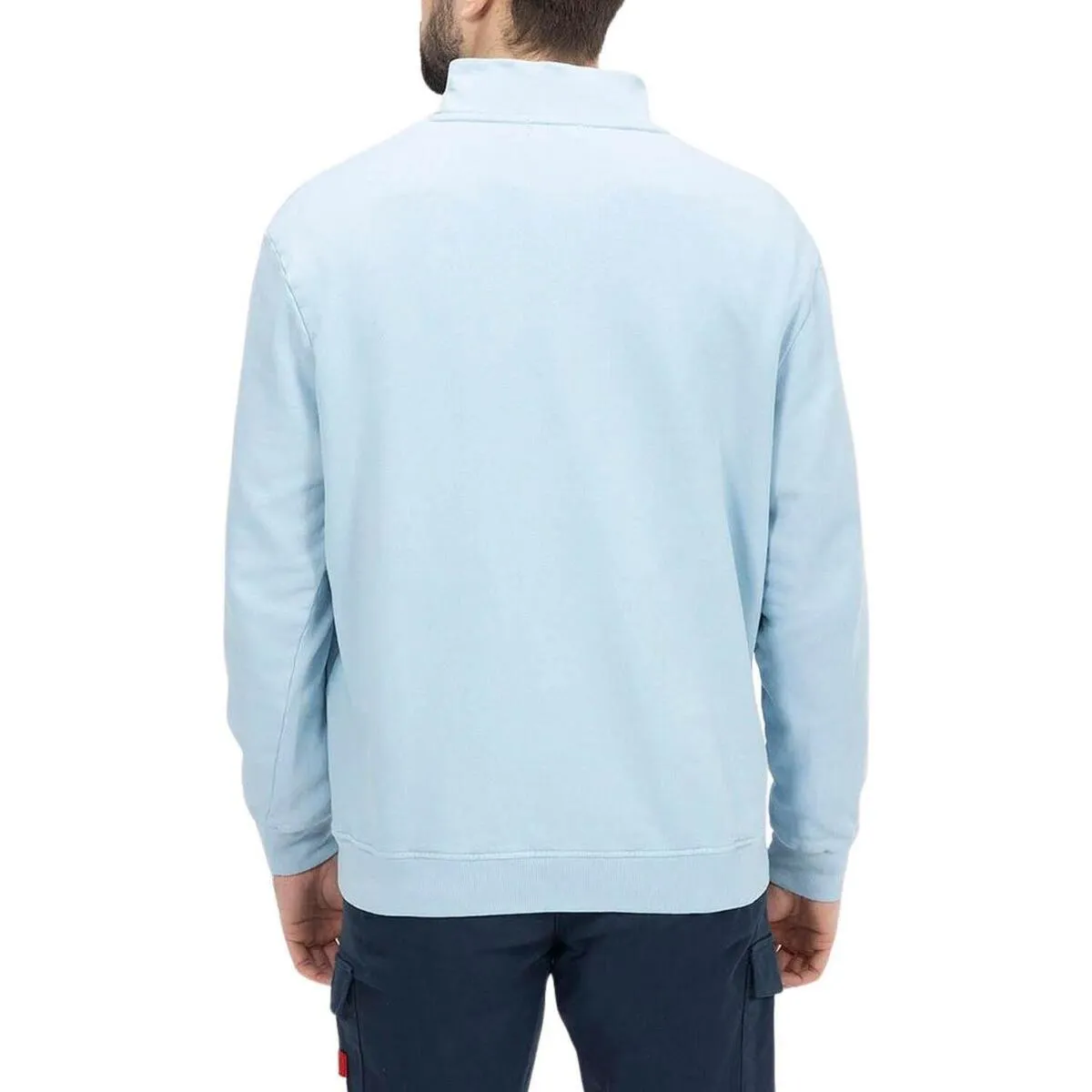SUDADERA PERKINS PARCHE COLORES AZUL