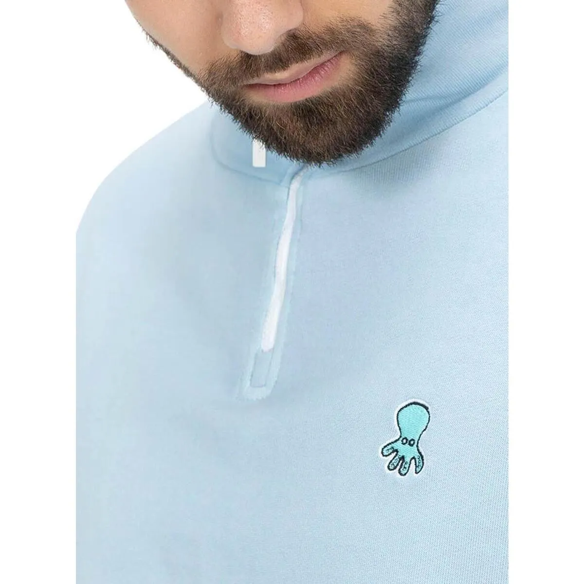 SUDADERA PERKINS PARCHE COLORES AZUL