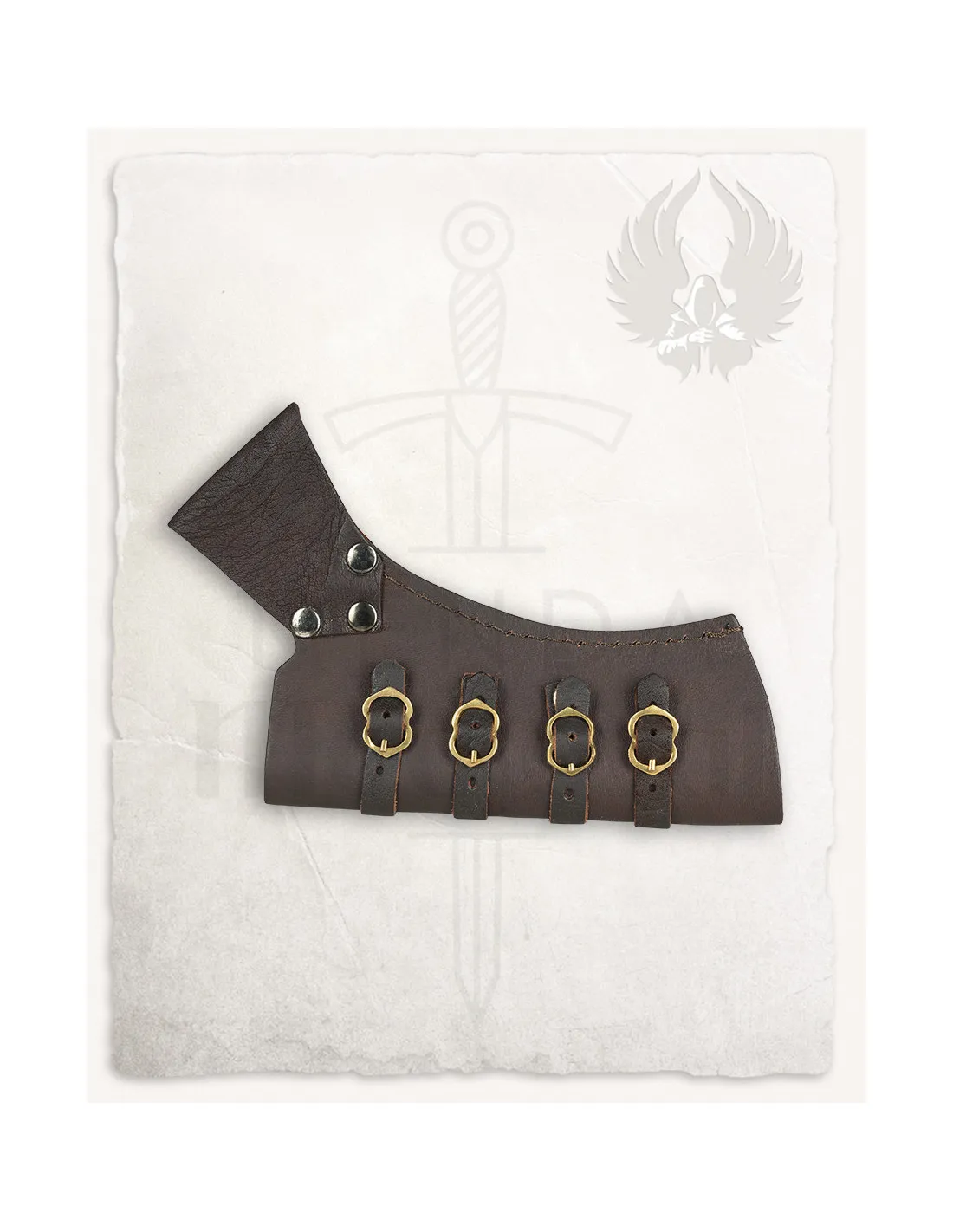 Tahalí medieval en cuero para espadas modelo Volkmar